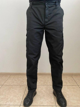 Штани для працівників поліції чорного кольору з тканини ріпстоп, 48