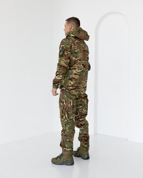 Костюм демисезонный Мультикам, утепленный водоотталкивающий камуфляжный комплект куртка и брюки 52