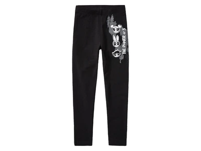 Лосини бавовняні з принтом для дівчинки Disney LYCRA® 437728 098-104 см (2-4 years) чорний