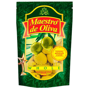 Оливки Maestro de OLIVA з кісточкою 180г