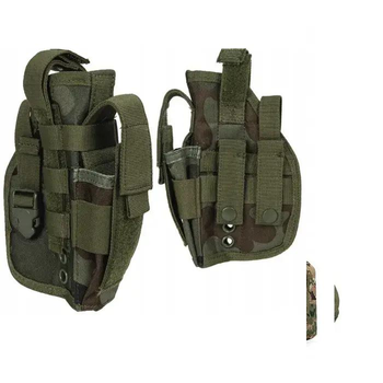 Кобура для пистолета поясная с системой идеальное решение для комфортного ношения и быстрого доступа к оружию в боевых условиях с системой молли Камуфляж
