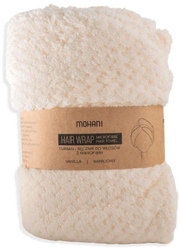 Turban-ręcznik do włosów Mohani Hair Wrap z mikrofibry Biały (5902802721518)