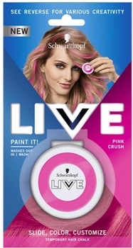 Крейда для волосся Schwarzkopf Live Paint It! змивна Pink Crush 33 г (9000101217193)