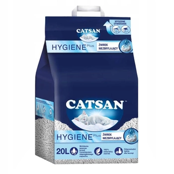 Бентонітовий наповнювач Catsan Hygiene для котячого туалету 20 л (4008429095115)