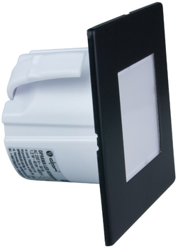 Світлодіодний світильник для сходів DPM квадратний матовий чорний (YCB177B) (5906881206720)