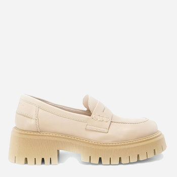 Loafersy skórzane damskie MARC O'POLO MPO30113513201101718 38 Beżowe (4064931659207)