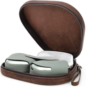 Винтажная сумка из натуральной кожи для Apple AirPods Max, дорожный чехол для хранения наушников, Темно-Коричневый
