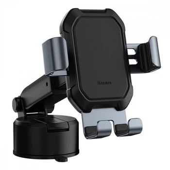 Держатель телефона Baseus Tank Gravity Car Mount With Suction Base black (SUYL-TK01)