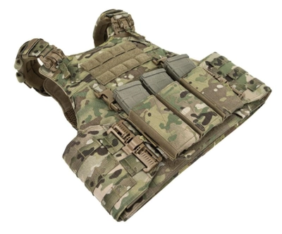 Плитоноска WAS Warrior QRC DFP TEMP Plate Carrier with Triple 5.56 Elastic Open Mag Panel