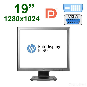 Монитор HP E190i / 19" (1280x1024) IPS / USB, VGA, DVI, DisplayPort б/у