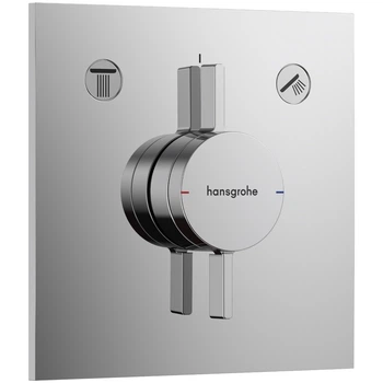Внешняя часть смесителя без скрытой части HANSGROHE DuoTurn E хром латунь 155x155мм 75417000