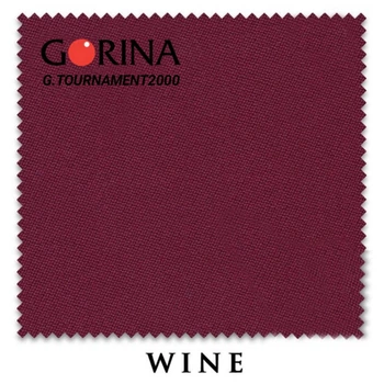 Сукно бильярдное Gorina Granito Tournament 2000, 197 см Wine бордовое