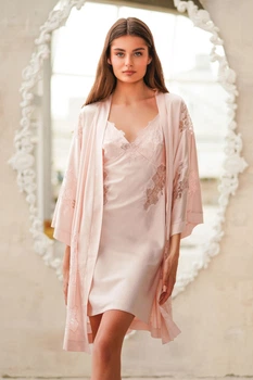Халат Komilfo 50(2XL) Розовый (93839)