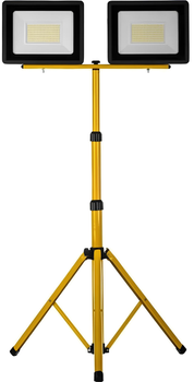 Світлодіодний прожектор на штативі Schmith 2 x 100 Вт 6400 K жовтий (5902004742304)