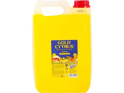 Засіб для миття посуду GOLD CYTRUS 5л Лимон жовтий