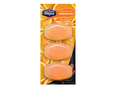 Мило тверде ШАРМ 3 110г (планшет) (Апельсин)