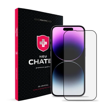 Защитное стекло NEU Chatel Corning Gorilla Glass Anti-Static with Mesh for iPhone 14 Pro/15 Front Black