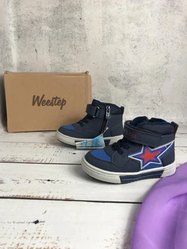 Черевики демісезонні для хлопчиків Weestep 22р - 14 см синій (083)