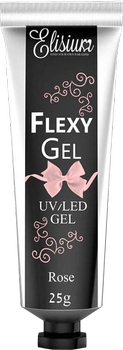 Нарощування нігтів Elisium Flexy Gel Rose 25 г (5902539708394)