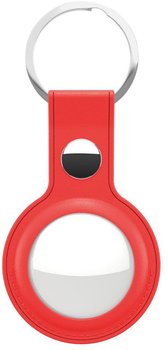 Skórzany brelok KeyBudz Leather Keyring do Apple AirTag Red