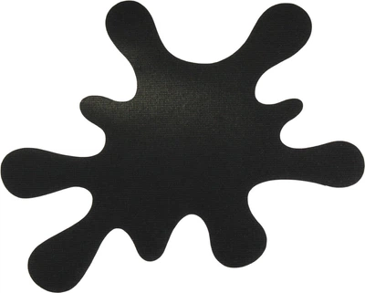 Наклейка Клякса (черная) 8,5х7 (101)