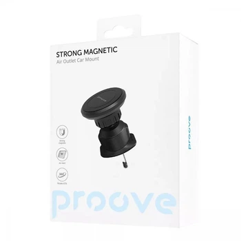 Держатель в машину для телефона магнитный на дефлектор Strong Magnetic Air Outlet Car Mount, Proove (6901119966154)