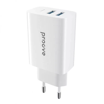 Сетевое зарядное устройство Proove Rapid 30W QC3.0/PD 1Type-C + 2USB White (48395WH)