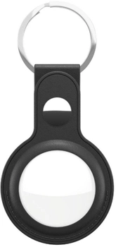 Шкіряний брелок KeyBudz Leather Keyring для Apple AirTag (2 Pack) Black (AT2_S1_BLK)