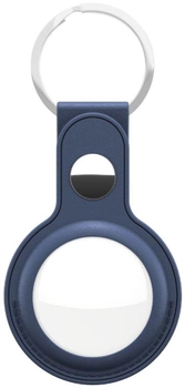 Шкіряний брелок KeyBudz Leather Keyring для Apple AirTag (2 Pack) Cobalt Blue (AT2_S1_CBB)