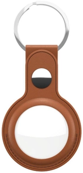 Шкіряний брелок KeyBudz Leather Keyring для Apple AirTag Tan (AT_S1_TAN)