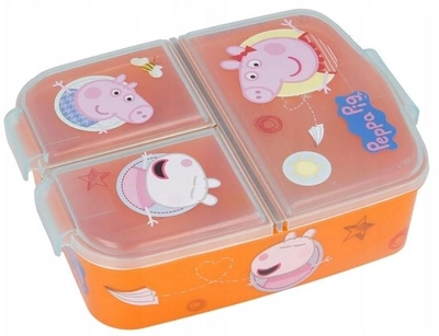 Pojemnik na lunch Euromic Multi Compartment Sandwich Box Peppa Pig 1 l (8412497139200)