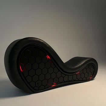 Тантра диван крісло Chair VENOM Smart Led 185х85х45 см Black