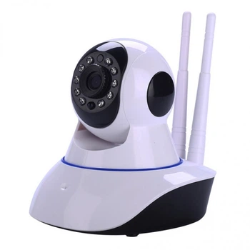 Беспроводная поворотная WiFi HD IP камера видеонаблюдения купольная 720p White/Black
