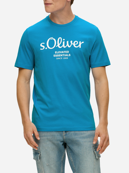 Koszulka męska s.Oliver 10.3.11.12.130.2141458-62D1 S Niebieska (4099975042814)