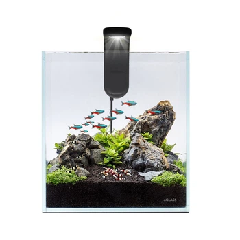 Аквариумный набор для рыб AquaLighter Nano Set 10 л пресноводный наноаквариум Optiwhite 22×22×22 см стеклянный прозрачный/черный арт. 7142