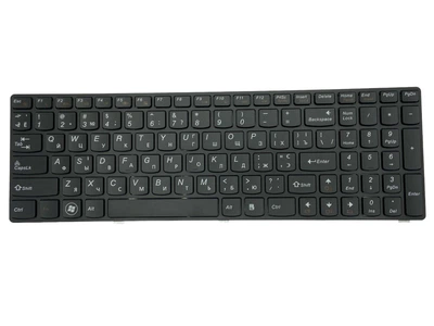Клавиатура для ноутбука Lenovo IdeaPad (B570, V570, Z570, Z575) черная с рамкой, UA