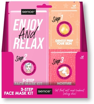 Тканинна маска для обличчя Sence Enjoy and Relax 3-Step Facial Mask 27 мл (8720604317503)