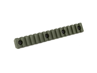 Планка Пикатинни КРУК CRC 9018 ODGreen на 15 слотов с креплением M-Lok