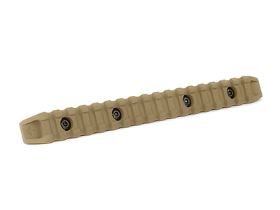 Планка Пикатинни КРУК CRC 9027 Coyote Tan на 17 слотов с креплением M-Lok