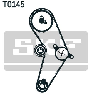 Водяний насос + комплект зубчастого ременя SKF (VKMC022062)