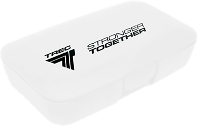 Pudełko na pigułki Trec Nutrition Pillbox Stronger Together Białe (5902114050924)