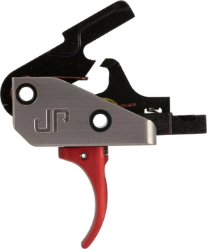 Ударно-спусковой механизм JP Enterprises Fire Control Module Curved Trigger Red для карабинов на базе AR-10/AR-15