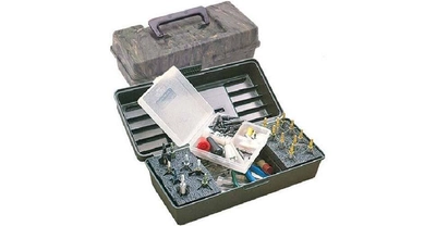Коробка MTM Magnum Broadhead Box для 20 наконечников стрел и прочих комплектующих Цвет – камуфляж.