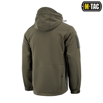M-tac комплект Shoft Shell куртка з підстібкою, тактичні штани, рукавички, рюкзак олива S