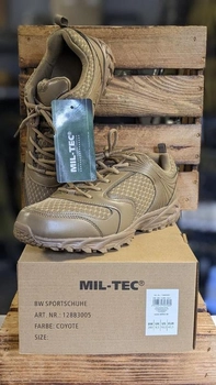 Кроссовки Mil-Tec ботинки мужские легкие и прочные 43.5 размер водонепроницаемые для полевых условий Койот (52907121) M-T
