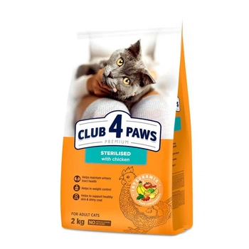 Сухий корм для котів Club 4 Paws Premium Sterilised 2 кг - курка
