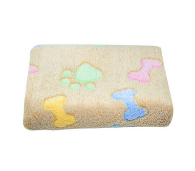 Плед для домашних животных Soft Flannel Fleece Dog Blanket Bone 75х100 см Коричневый