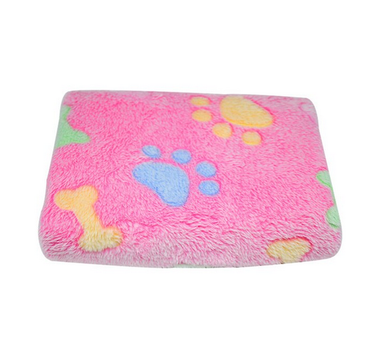 Плед для домашних животных Soft Flannel Fleece Dog Blanket Bone 50х75 см Розовый