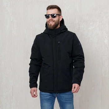 Мужская демисезонная куртка большого размера UF-fashion 73-(CFK) 60 черный