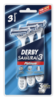 SAMURAI PLATINUM Одноразові бритви з потрійним лезом 3шт. в блістері